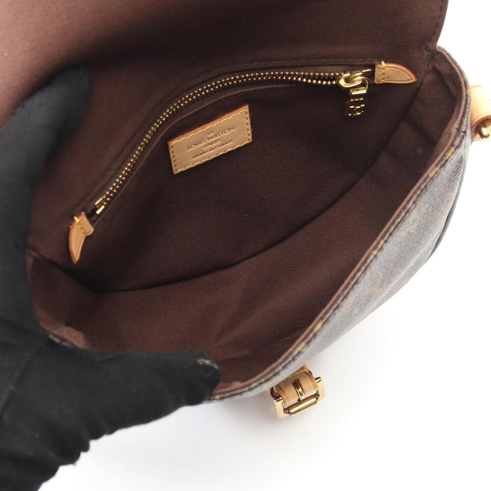 Louis Vuitton Bag Brown Canvas Chantilly Shoulder Monogram Leather